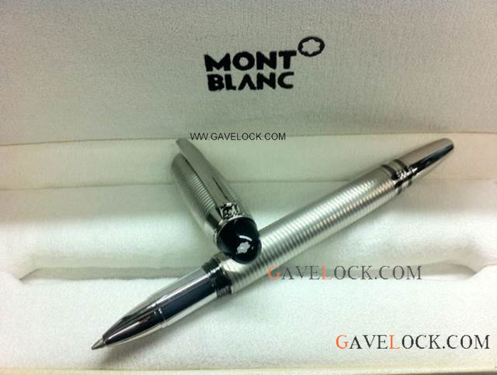 AA Copy Mont Blanc Pens Starwalker Silver Rollerball Pen